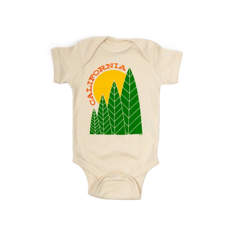 California Tree Sun Baby Onesie 3-6M