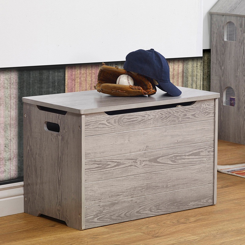 Sorelle Farmhouse Toy Box in Panel Gray