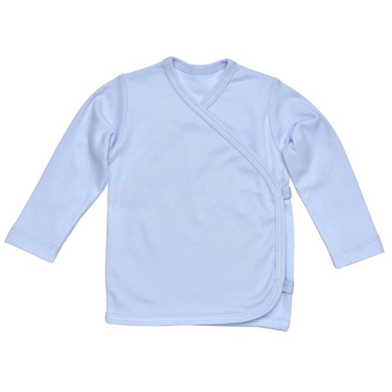 Under The Nile L/S Side Snap T-Shirt – Blue 0-3 months