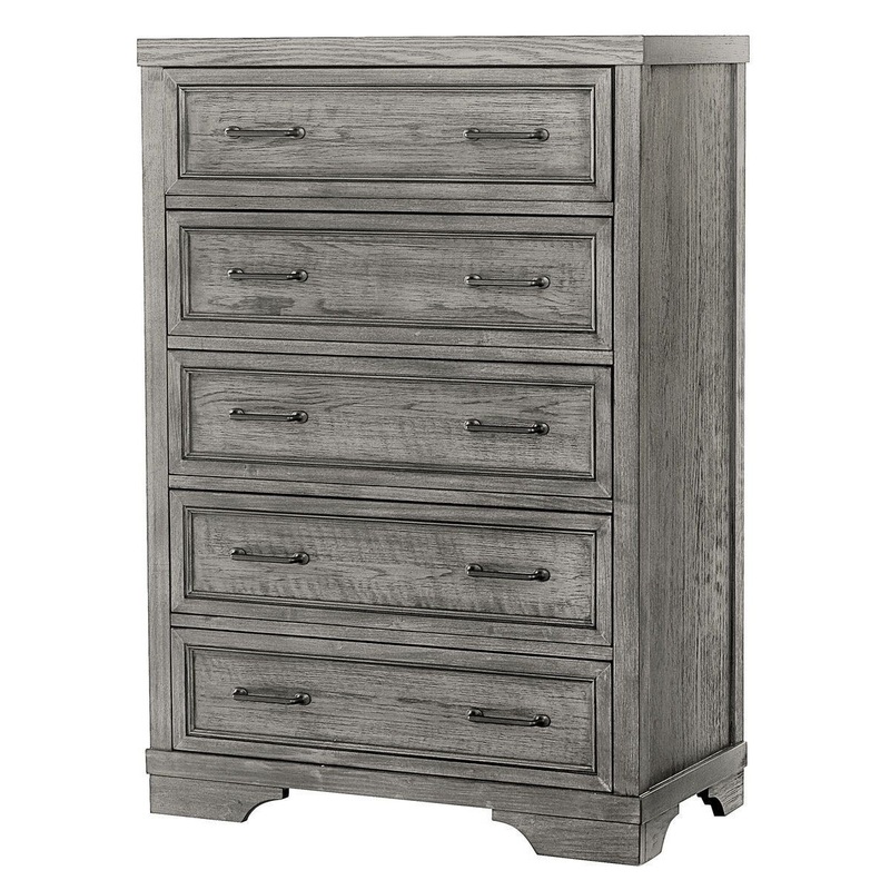 Westwood Design Foundry 5-Drawer Chest Brushed Pewter