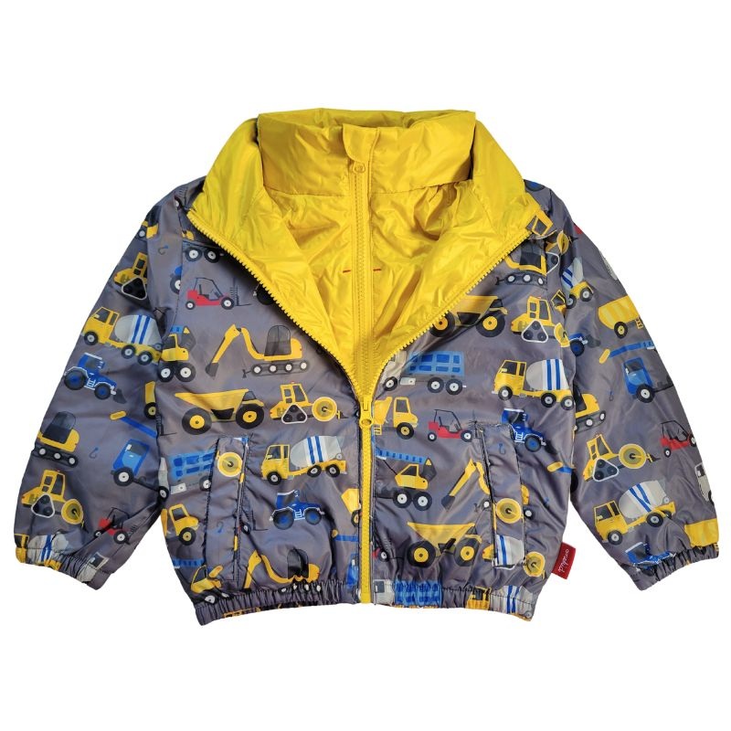 Onekid Car Seat Coat | The Road Coat Transition – Construction Print 12 Month