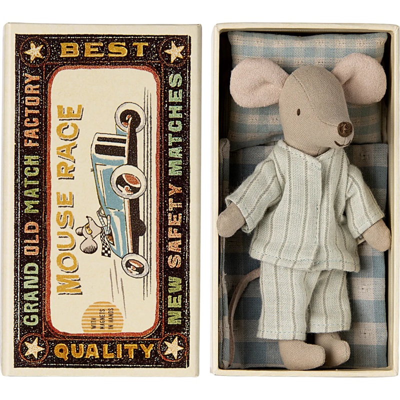 Big Brother Mouse in Matchbox Mint Pajamas