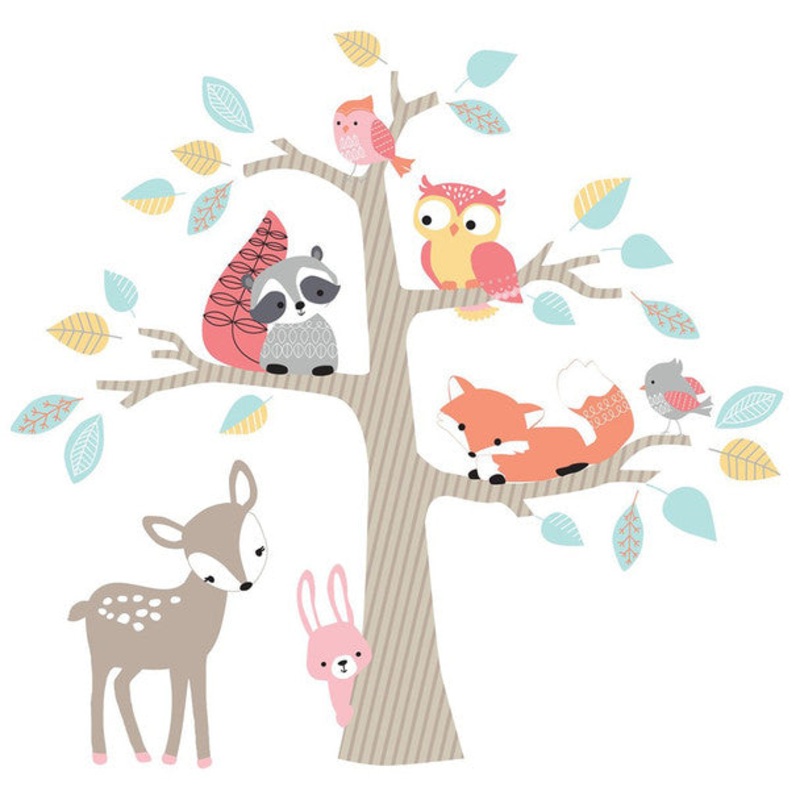 Lambs & Ivy Little Woodland Wall Appliques – Jumbo