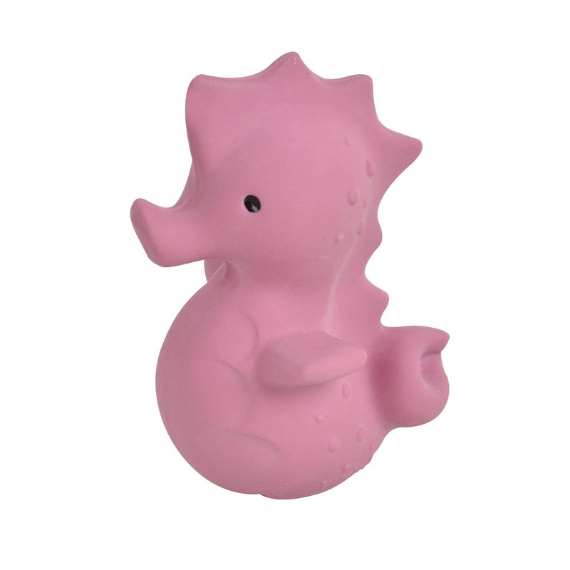 Sea Horse  Natural Rubber Teether, Rattle & Bath Toy