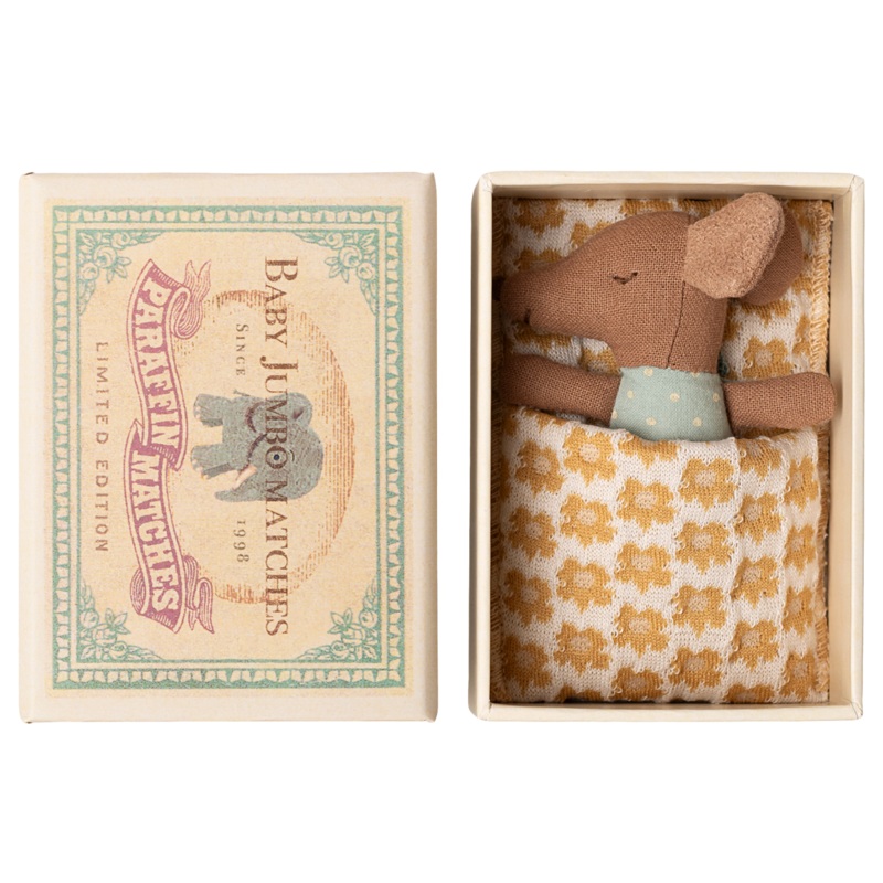 Sleepy Wakey Baby Mouse in Matchbox Boy | Blue