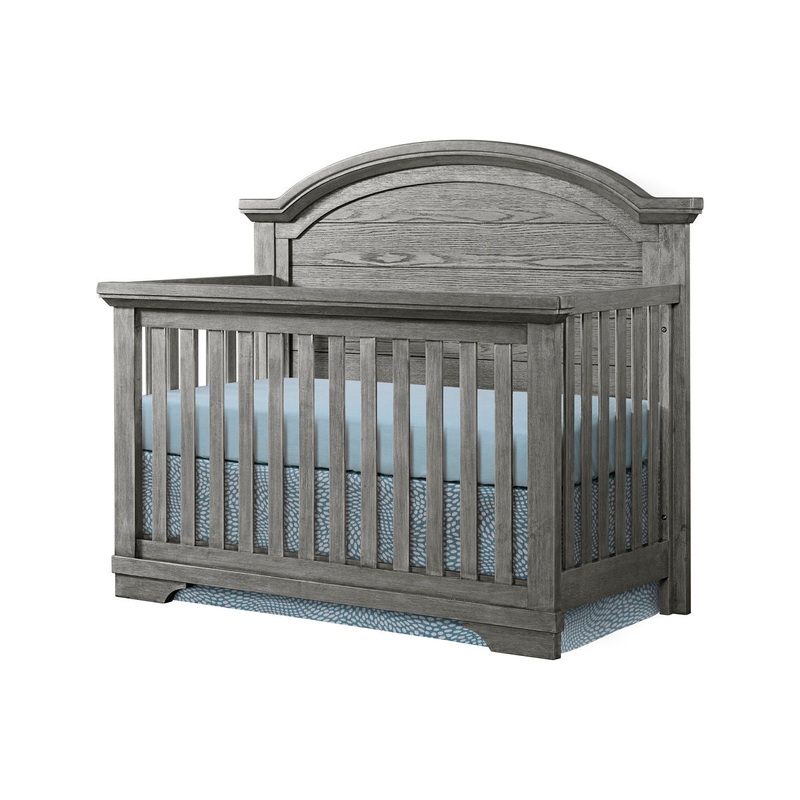 Westwood Design Foundry Arch Top Convertible Crib Brushed Pewter