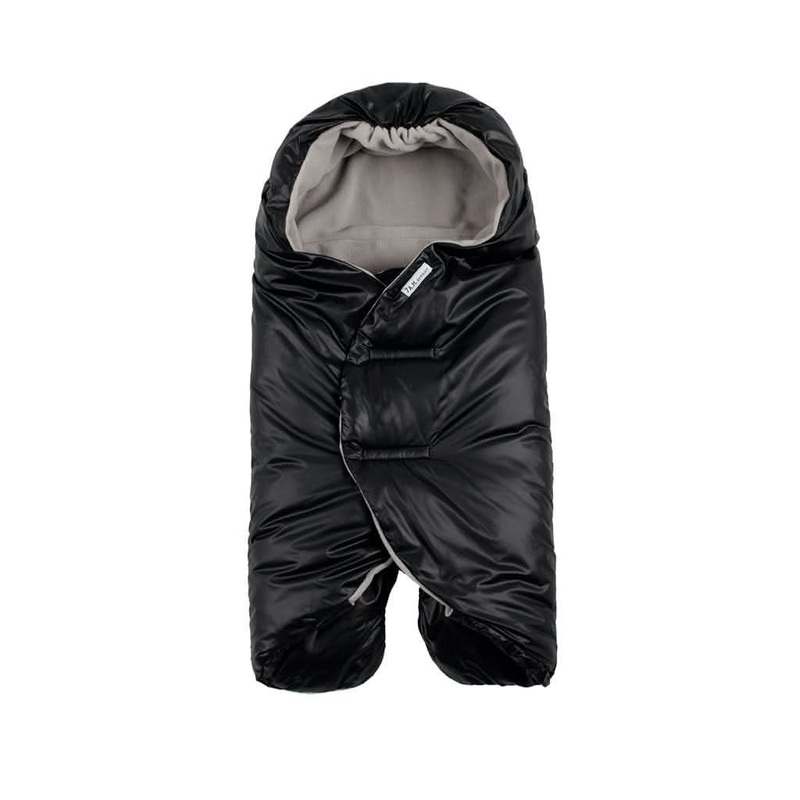 7 AM Enfant Nido Quilted Wrap, Black Large 6M-12M