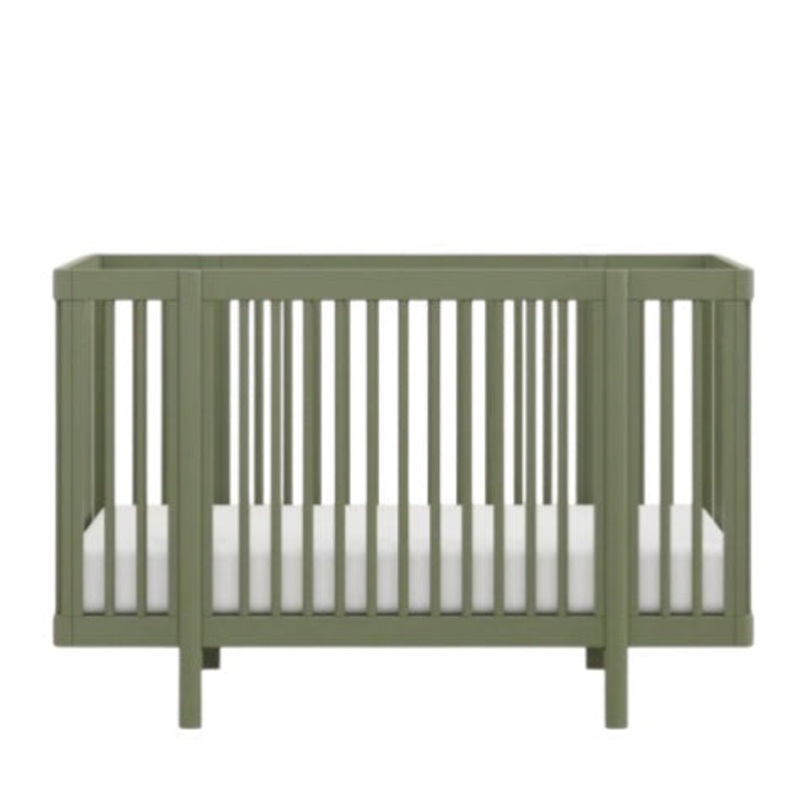 Babyletto Pogo 8-in-1 Convertible Crib with All-Stages Conversion Kits Olive
