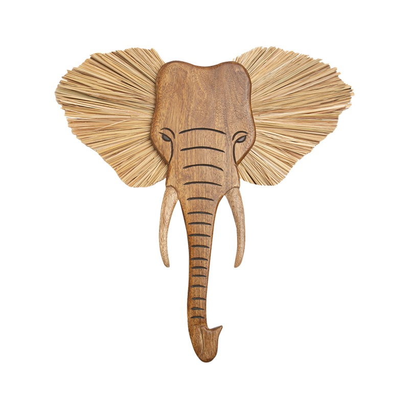 Elephant Wood Nursery Wall Decor