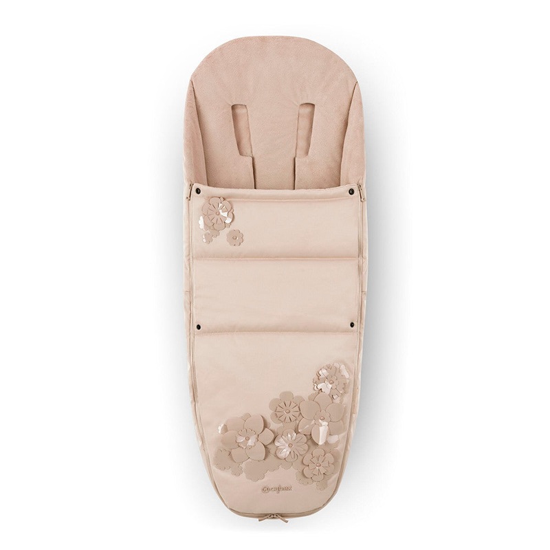 CYBEX Footmuff – Simply Flowers – Nude beige