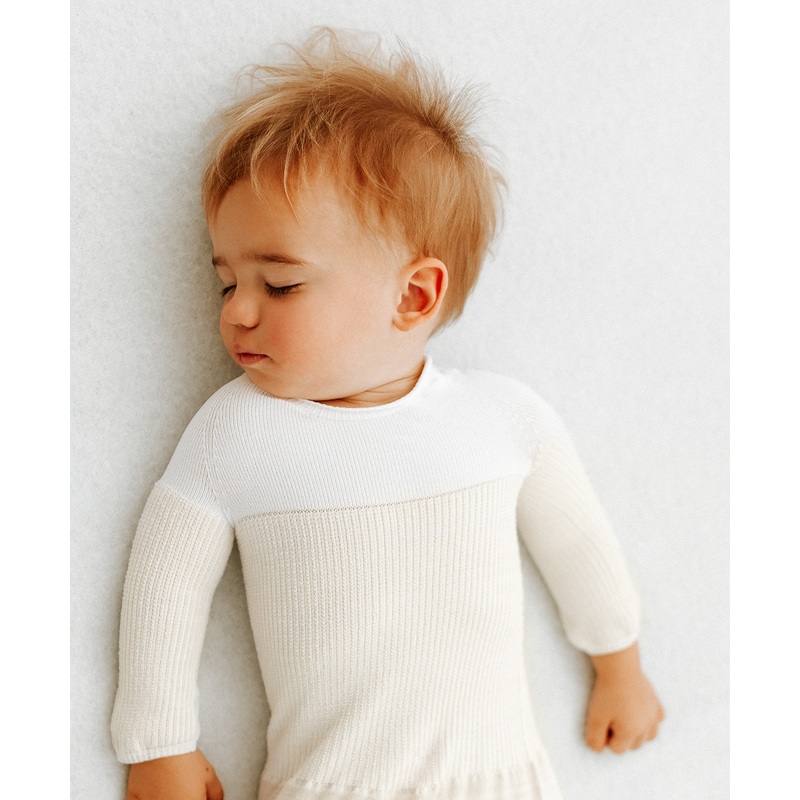 Swaddelini Bamboo Blend Beige Arms Out Long Sleeve Sleep Sack Arms Out Long Sleeve Small (12lbs – 18lbs)