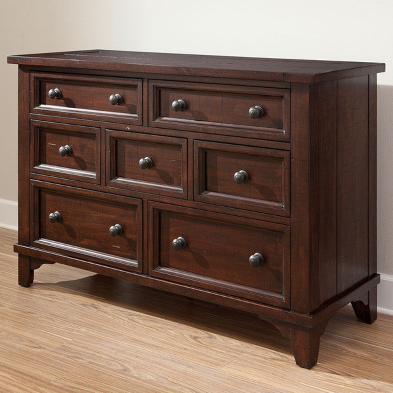 Westwood Hayden 7 Drawer Dresser in Rough Sawn Espresso