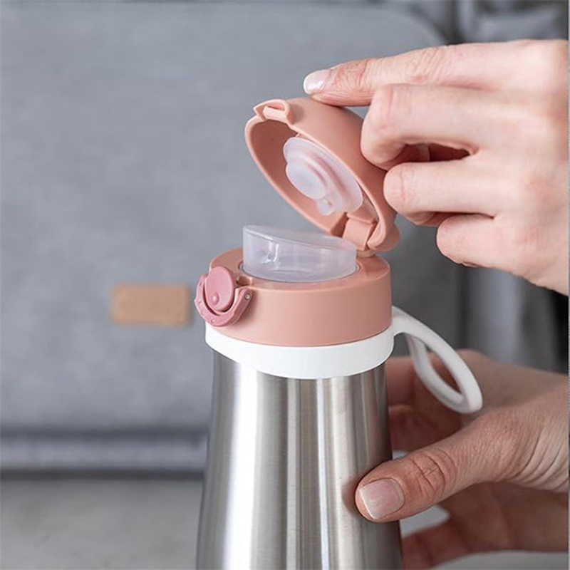 Beaba Stainless Steel Kids Water Bottle Rain