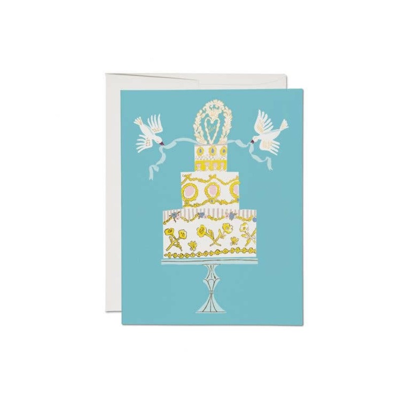 Love Cake wedding greeting card