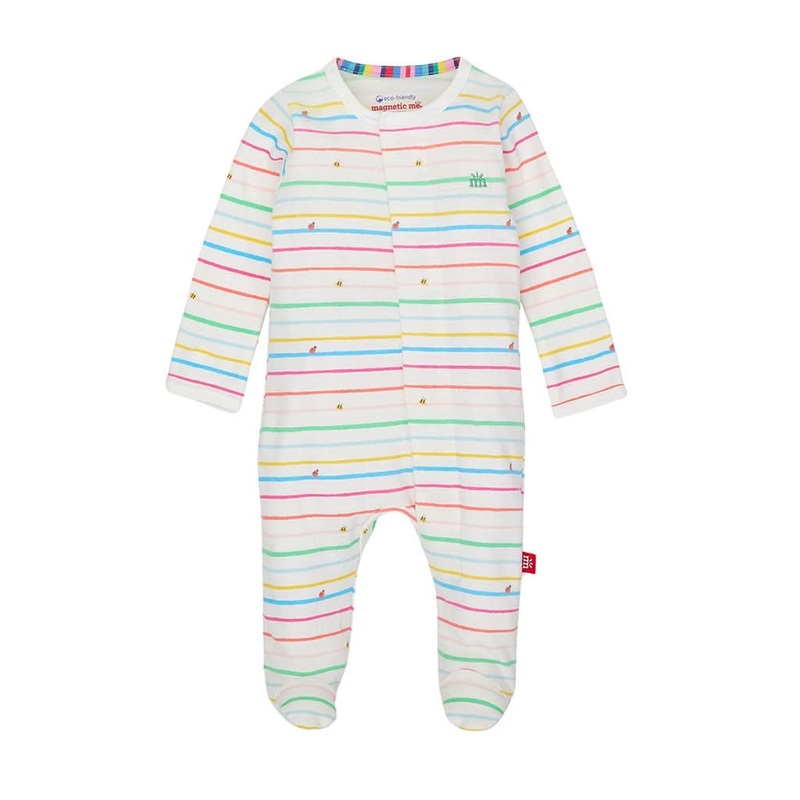 Magnetic Me Rainbow Road Organic Cotton Magnetic Footie 0 – 3 Months