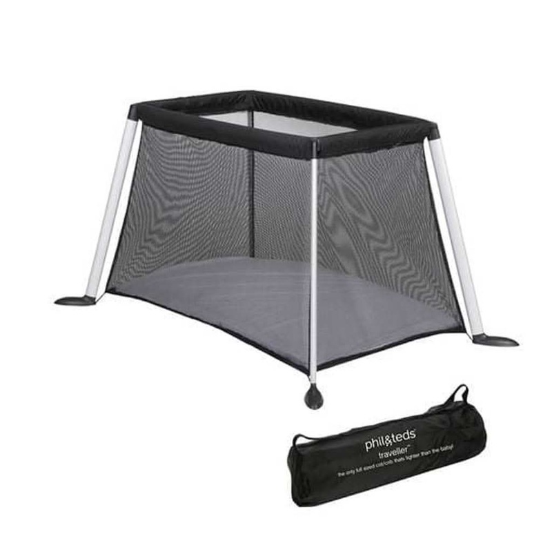 Phil & Teds Traveller Travel Cot and Playpen, Black