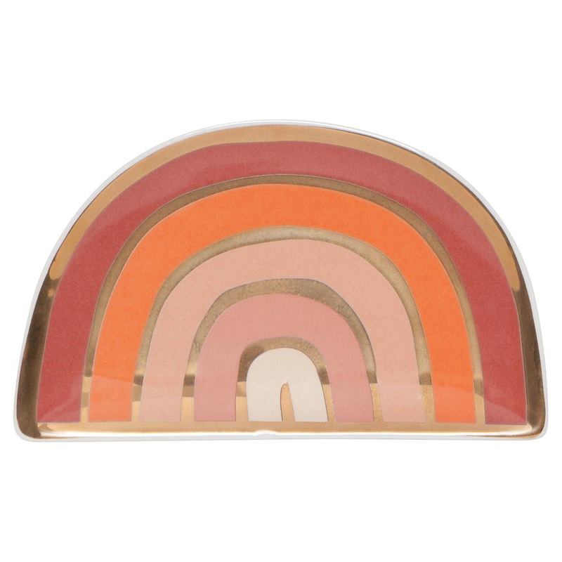 Danica Studio Solstice Rainbow Shaped Ceramic Trinket Tray