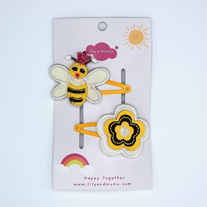 Bumble Bee Hair Clip – Black and Yellow
