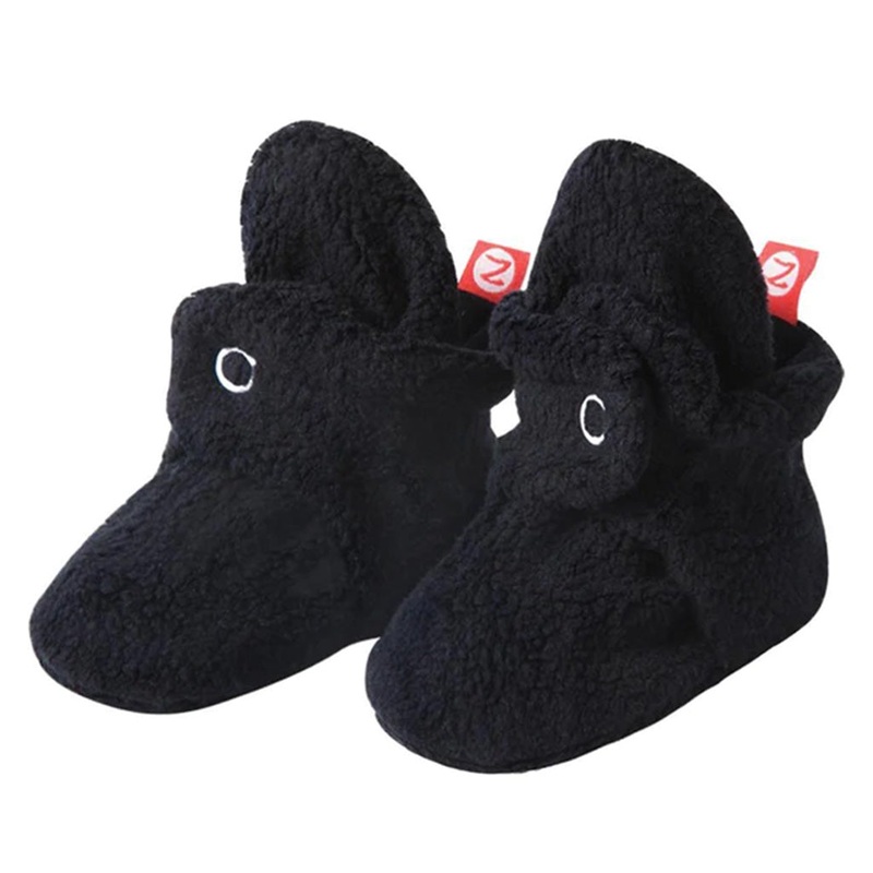 Cozie Fleece Baby Bootie | Black 3 Month