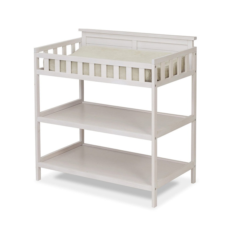 Sorelle Farmhouse Dressing Table in Weathered White