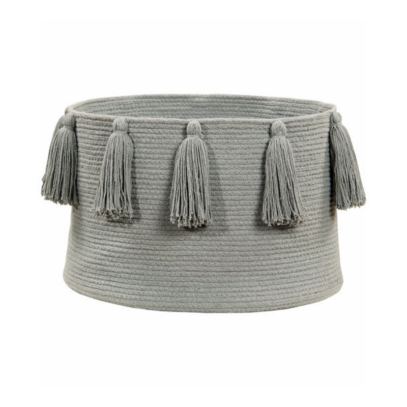 Lorena Canals Basket Tassels Light Grey