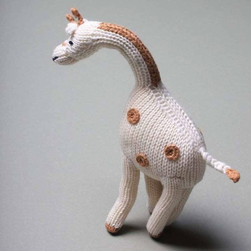 Estella Organic Giraffe Rattle Baby Toy