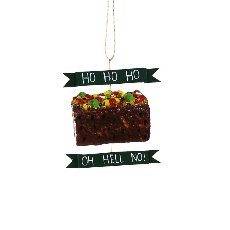 Fruitcake Christmas Ornament