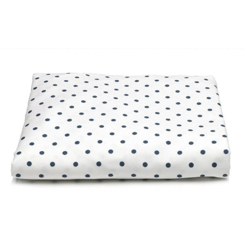 Liz and Roo Navy Mini Dots Crib Sheet