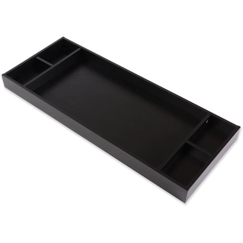 48″ Painted Changing Tray Black
