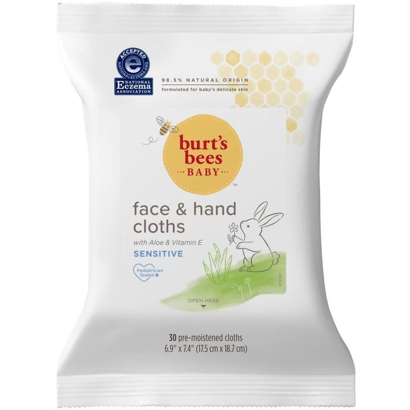 Burt’s Bees Baby Face & Hand Cloths, 30 count