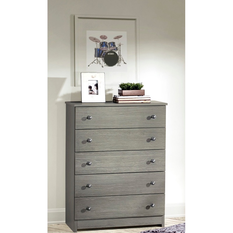 Innovations 5-Drawer Chest (Anti-Tip) Gray Textured