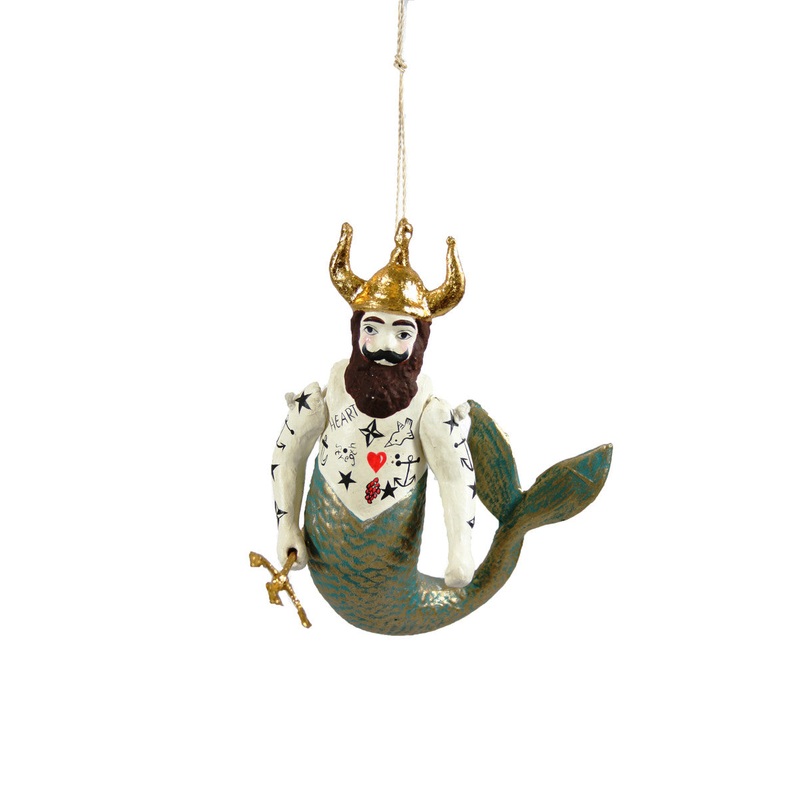 POSEIDON MERMAN Ornament