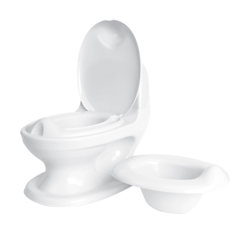 My Real Potty Training Toilet with Life-Like Flush Button & Sound White