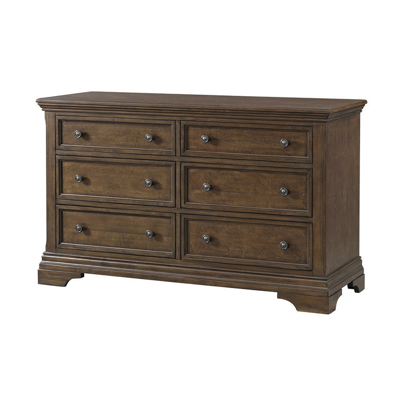 Westwood Olivia 6 Drawer Dresser in Rosewood