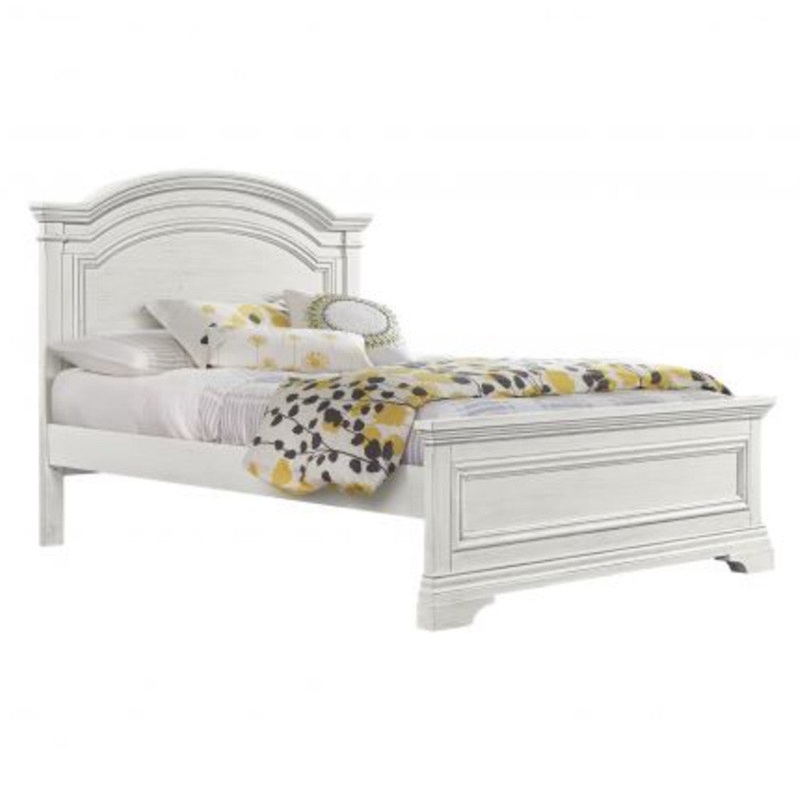 Westwood Olivia Youth Arch Top Complete Full Bed In Brushed White
