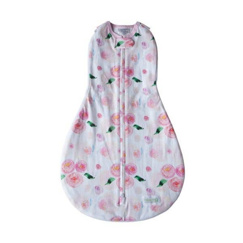 Woombie Grow With Me 5 Stage Swaddle to Sleep Sack Organic Cream