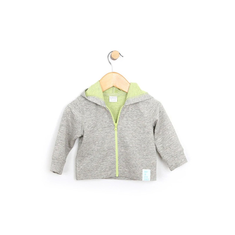 Robeez French Terry Knit Jacket + Pants – Oatmeal Brown 6-9 months