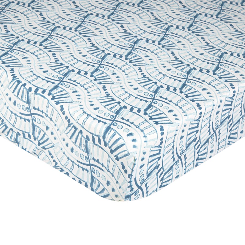 Caspian Crib Sheet (Indigo)