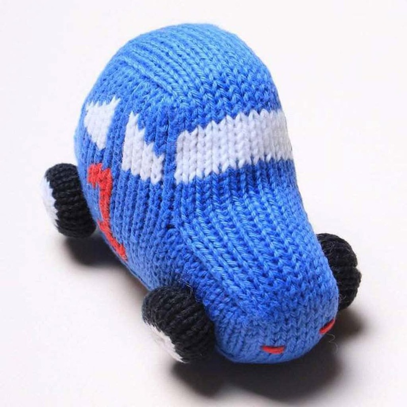 Estella Organic Racing Car Newborn Rattles Baby Toys