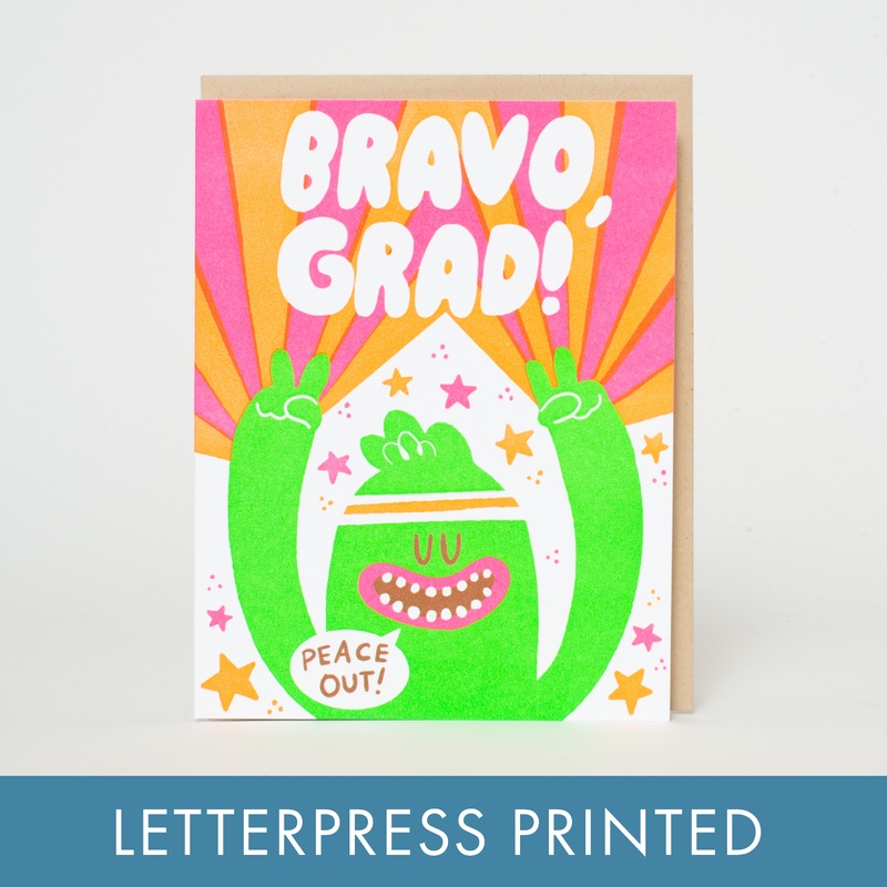 Graduation Congrats Monster Greeting Card