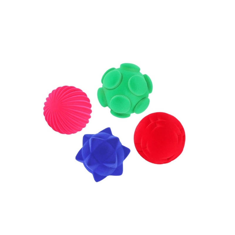 Tactile 3″ Assorted Balls (set of 4)