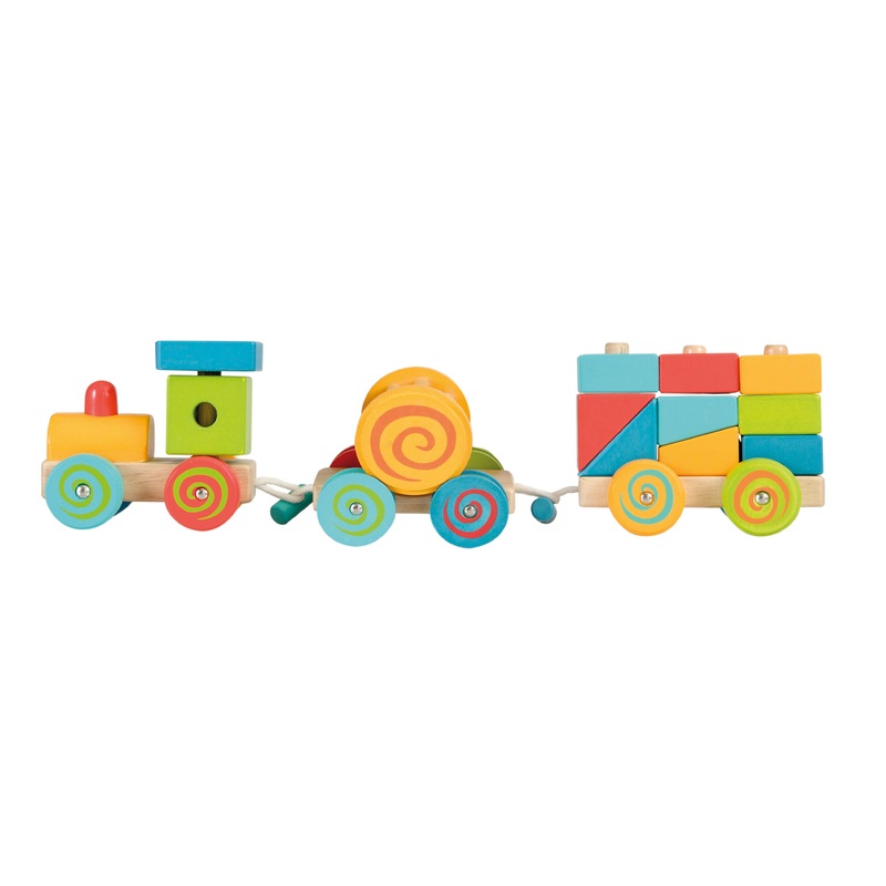 Wooden Pull Along Train