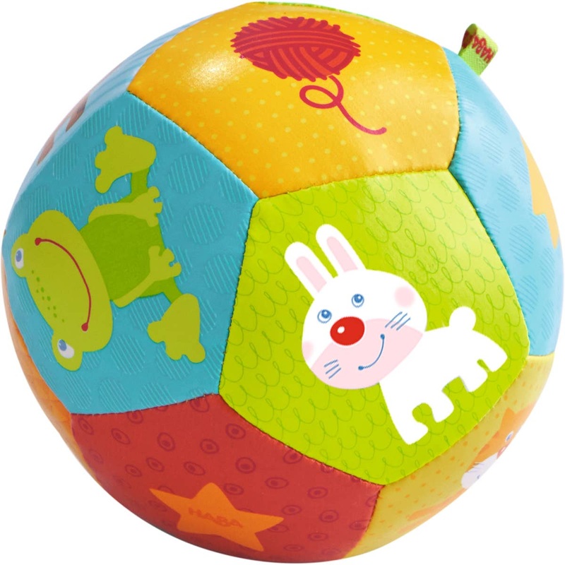 Animal Friends Soft Baby Ball  4.5″ Sensory Toy for Infants