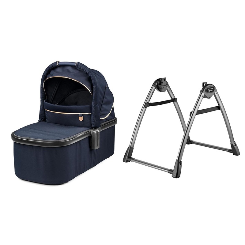 Peg Perego Pop Up Bassinet With Stand (City Loop) Blue Shine