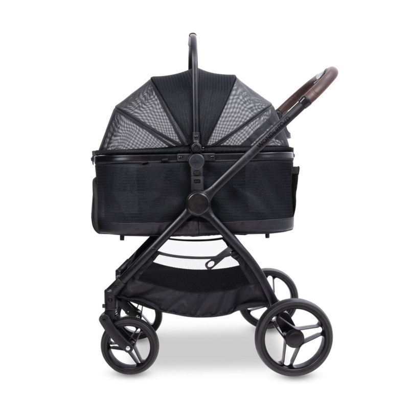 Wonderfold P3 Pet Stroller Graphite Black
