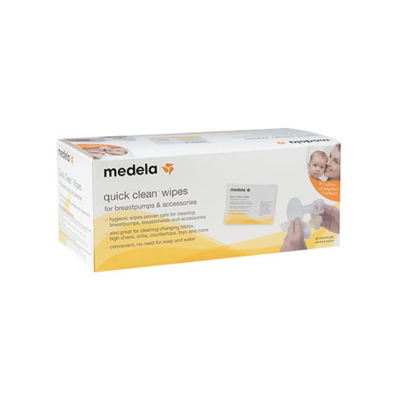 Medela Quick Clean Breast Pump & Accessories Wipe – 40 Single Pack