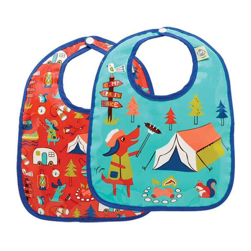 Mini Bib Gift Set-of-Two Happy Camper