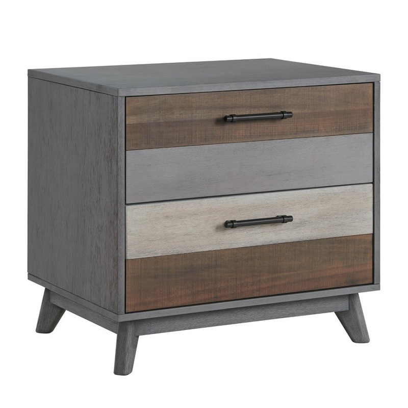 Soho Baby Cascade Nightstand Multi tone Gray