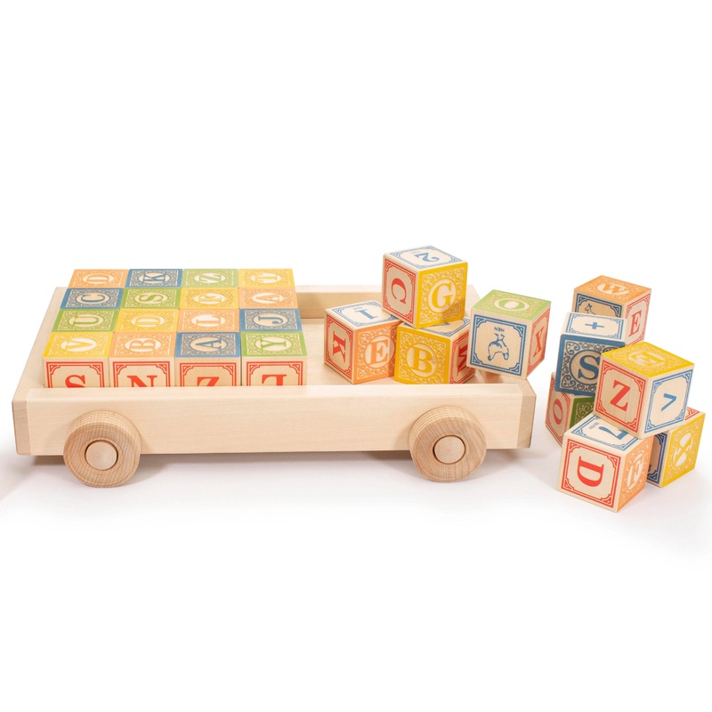 Uncle Goose ABC Blocks in Wagon