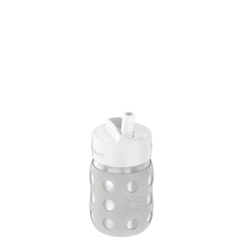 8oz Stainless Steel Baby Bottle Straw Cap Denim